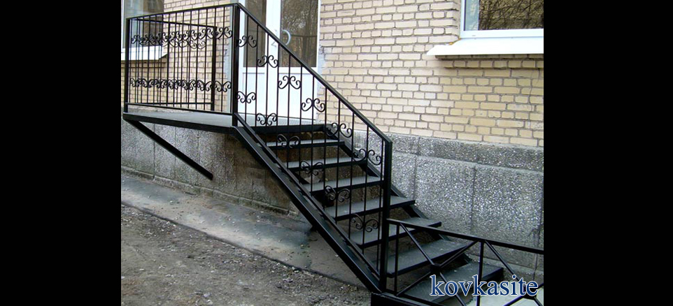 кованые металлические лестницы в москве №7